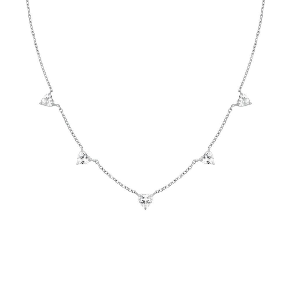 Rosefield JNRHS.J1006 Kalp Sıralı Çelik Kolye