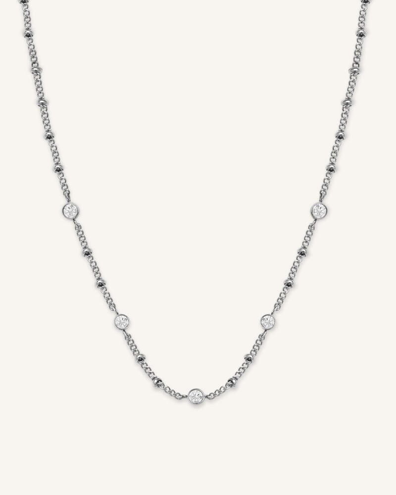 ROSEFIELD JNSCS.J612 Kristal Taşlı Çelik Kolye