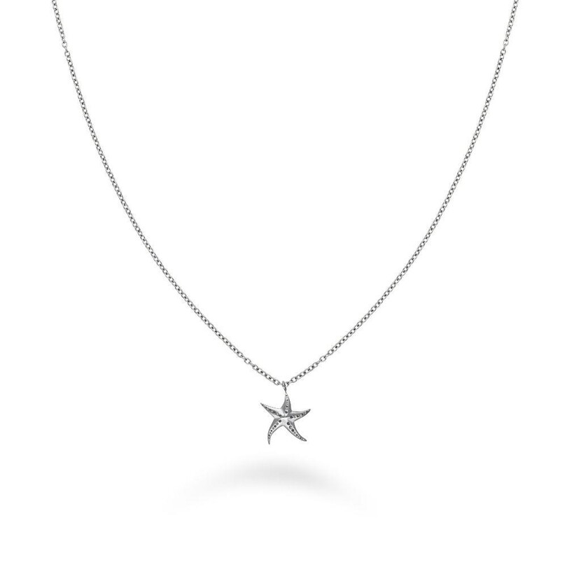 Rosefield JNSNS.J831 Deniz Yıldızı Gümüş Renk Çelik Kolye - Thumbnail