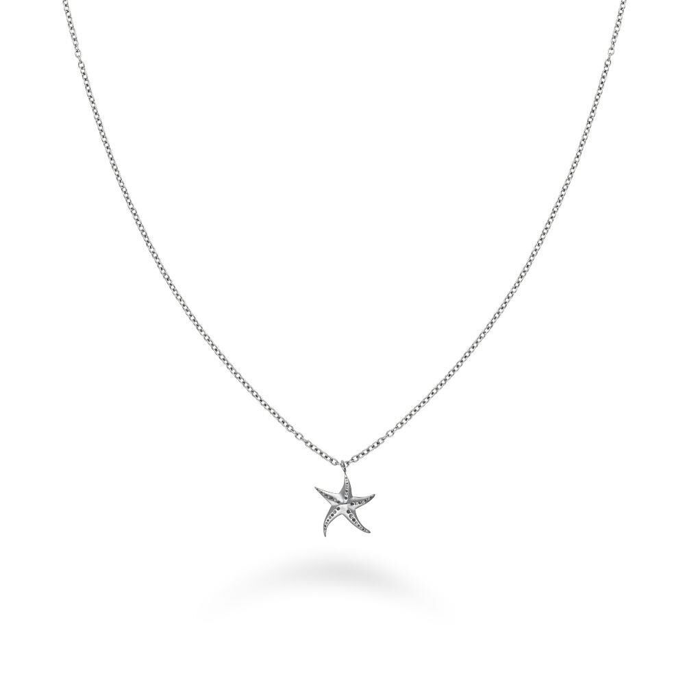 Rosefield JNSNS.J831 Deniz Yıldızı Gümüş Renk Çelik Kolye