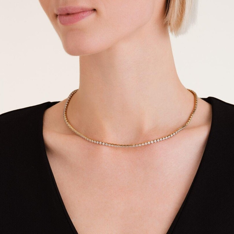 Rosefield JNTWG.J1036 Tenis Çelik Kolye - Thumbnail