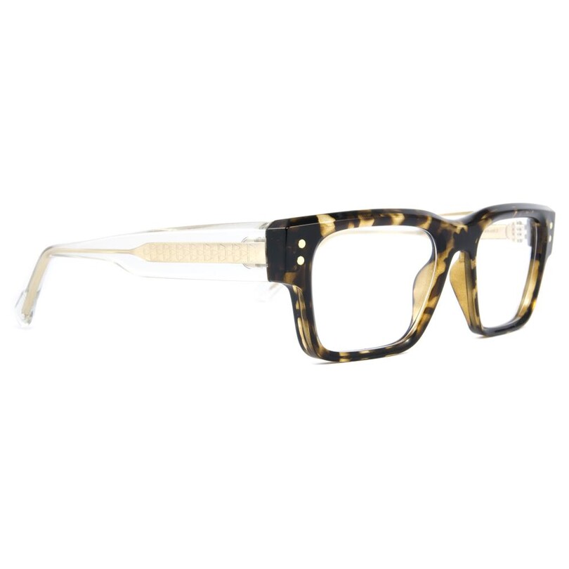 Snob Milano Giuan Mari Leopar Şeffaf Unisex Optik / Güneş Gözlüğü - Thumbnail