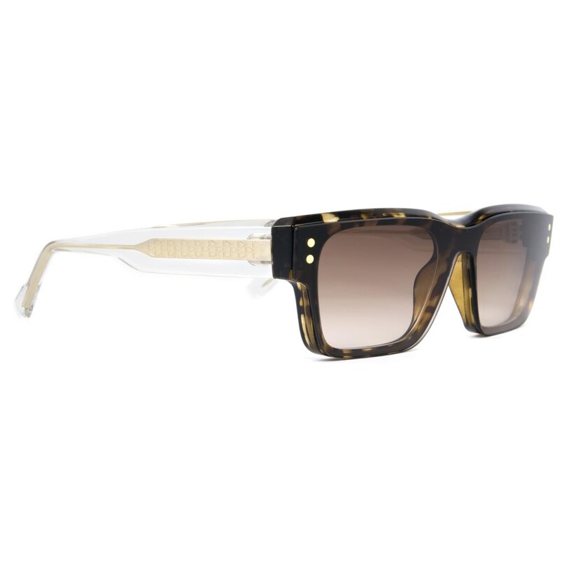Snob Milano Giuan Mari Leopar Şeffaf Unisex Optik / Güneş Gözlüğü - Thumbnail