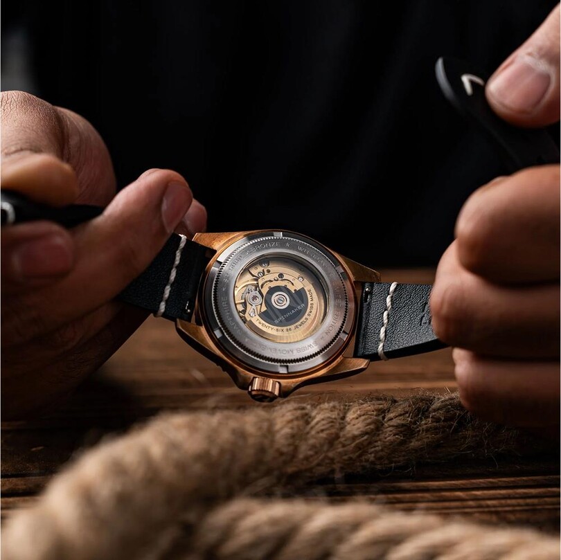 TESEI BRONZE SWISS SP-5060-0A Otomatik (Sellita SW200 Mekanizmalı) Erkek Kol Saati - Thumbnail