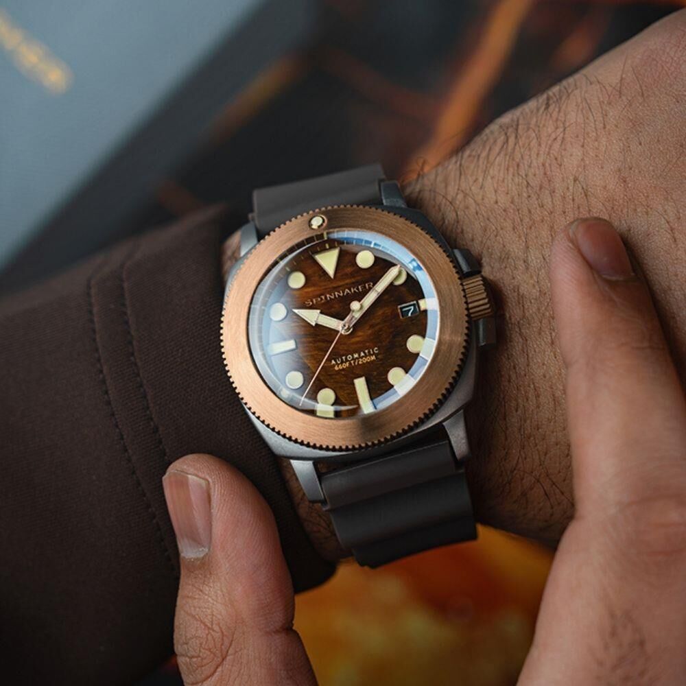 HULL TITANIUM BRONZE Otomatik Lapidary Limited Edition SP-5145-01 (Seiko NH35 Mekanizmalı) Erkek Kol Saati