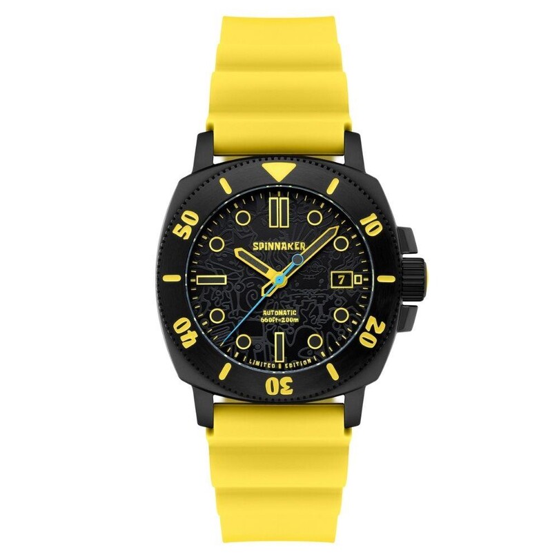 HULL DIVER SpongeBob SquarePants Limited Edition Otomatik SP-5147-01 (Seiko NH35 Mekanizmalı) Erkek Kol Saati - Thumbnail