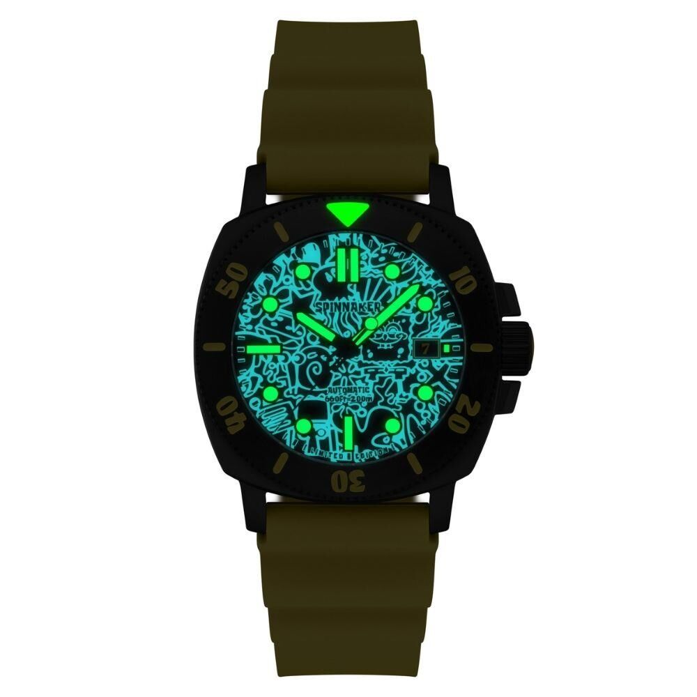 HULL DIVER SpongeBob SquarePants Limited Edition Otomatik SP-5147-01 (Seiko NH35 Mekanizmalı) Erkek Kol Saati