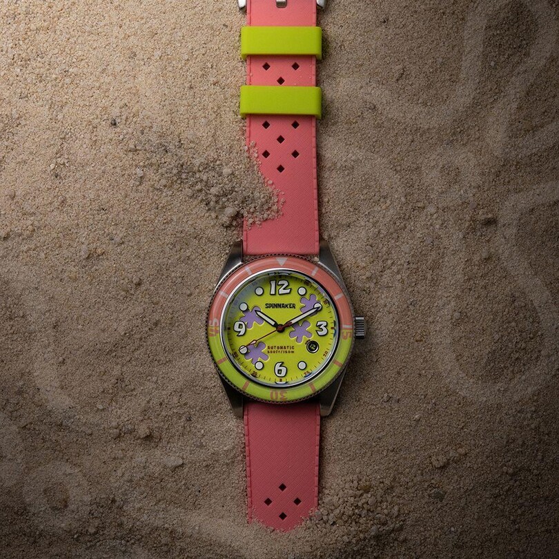 FLEUSS Otomatik SP-5151-02 Spongebob Squarepants Conch Street Limited Edition (Seiko NH35 Mekanizmalı) Erkek Kol Saati - Thumbnail