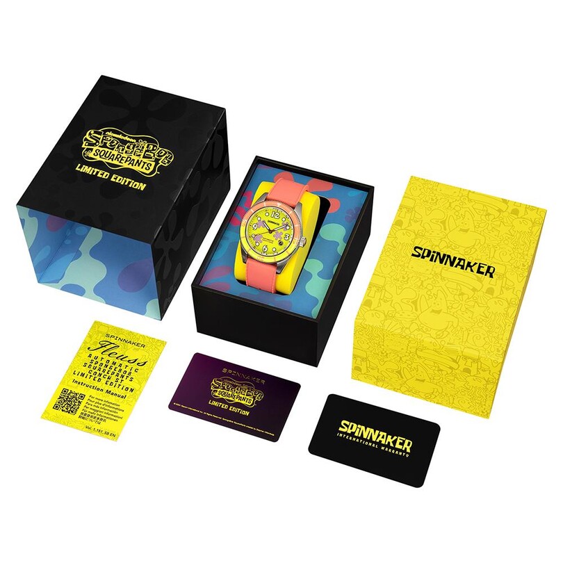 FLEUSS Otomatik SP-5151-02 Spongebob Squarepants Conch Street Limited Edition (Seiko NH35 Mekanizmalı) Erkek Kol Saati - Thumbnail