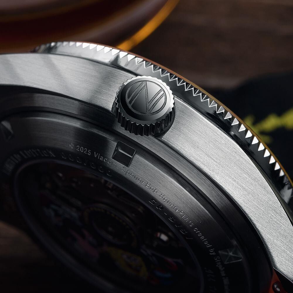 FLEUSS Otomatik SP-5151-04 Spongebob Squarepants Conch Street Limited Edition (Seiko NH35 Mekanizmalı) Erkek Kol Saati