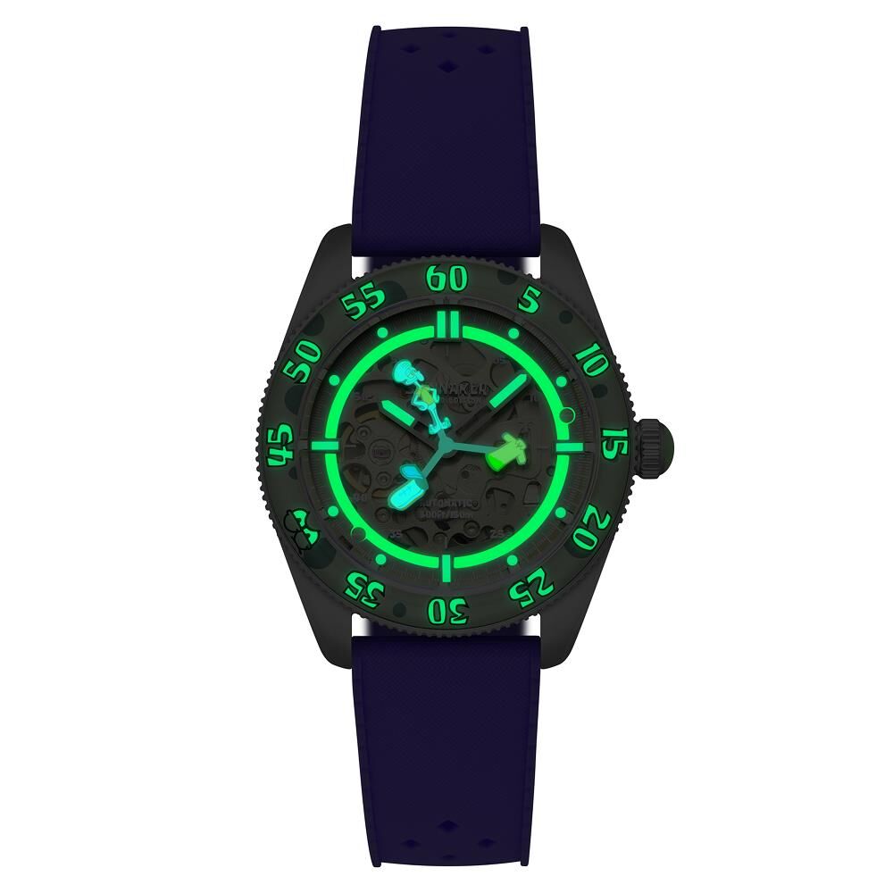 CROFT Mid-Size Skeleton Otomatik SP-5152-04 Spongebob Squarepants Limited Edition (Seiko NH70 Mekanizmalı) Erkek Kol Saati