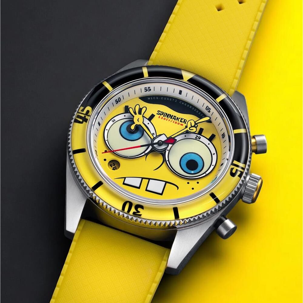 FLEUSS Chronograph SP-5154-01 Spongebob Squarepants Eyedial Limited Edition (Seiko VK64 Mekanizmalı) Erkek Kol Saati