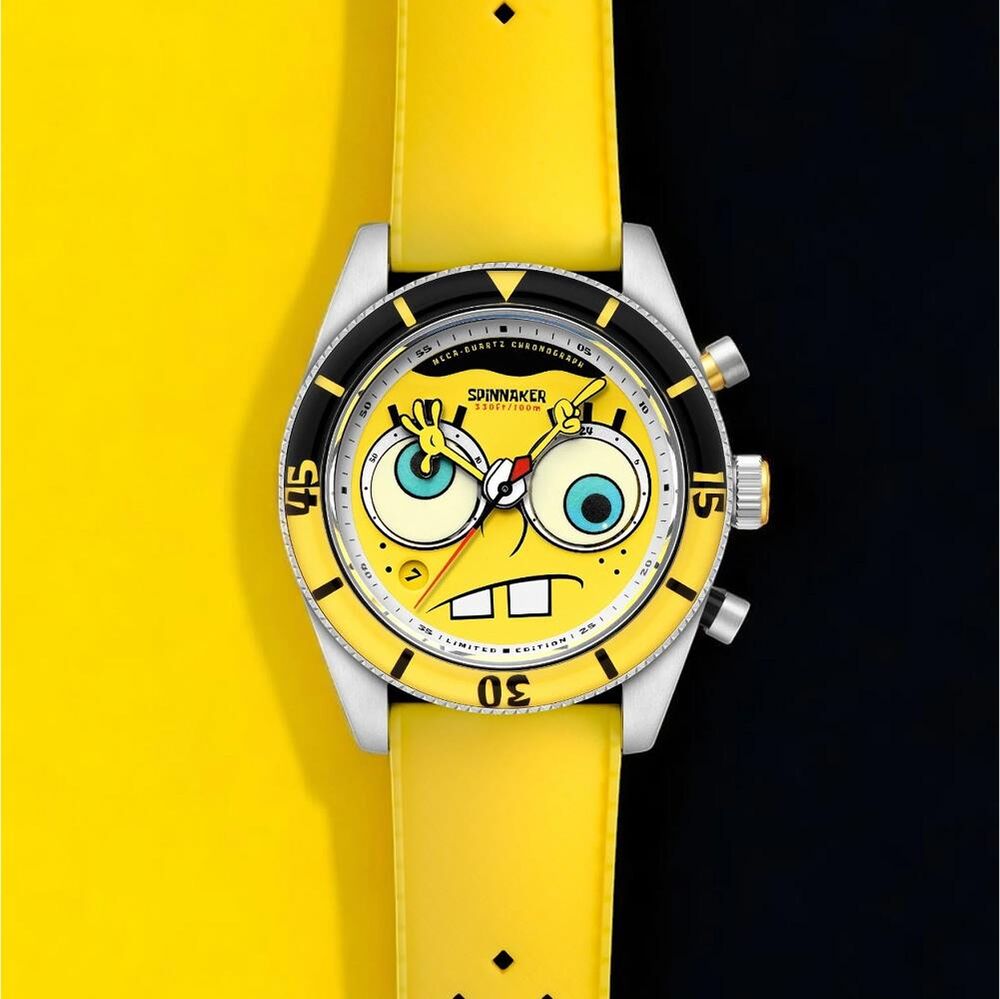 FLEUSS Chronograph SP-5154-01 Spongebob Squarepants Eyedial Limited Edition (Seiko VK64 Mekanizmalı) Erkek Kol Saati