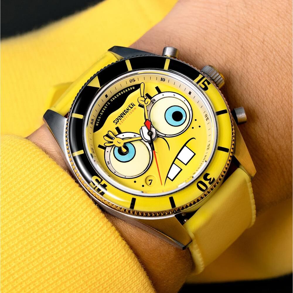 FLEUSS Chronograph SP-5154-01 Spongebob Squarepants Eyedial Limited Edition (Seiko VK64 Mekanizmalı) Erkek Kol Saati