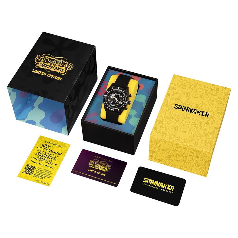 FLEUSS Chronograph SP-5154-02 Spongebob Squarepants Eyedial Limited Edition (Seiko VK64 Mekanizmalı) Erkek Kol Saati - Thumbnail