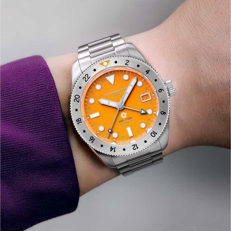 CROFT 39 GMT SP-5157-22 Otomatik (Seiko NH34 Mekanizmalı) Erkek Kol Saati - Thumbnail