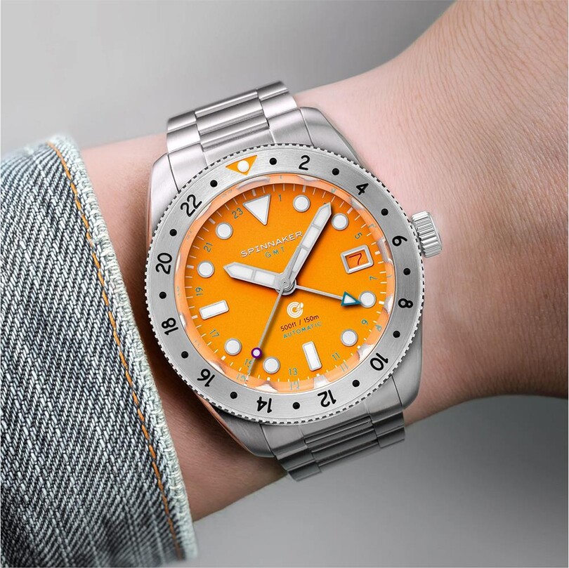 CROFT 39 GMT SP-5157-22 Otomatik (Seiko NH34 Mekanizmalı) Erkek Kol Saati - Thumbnail