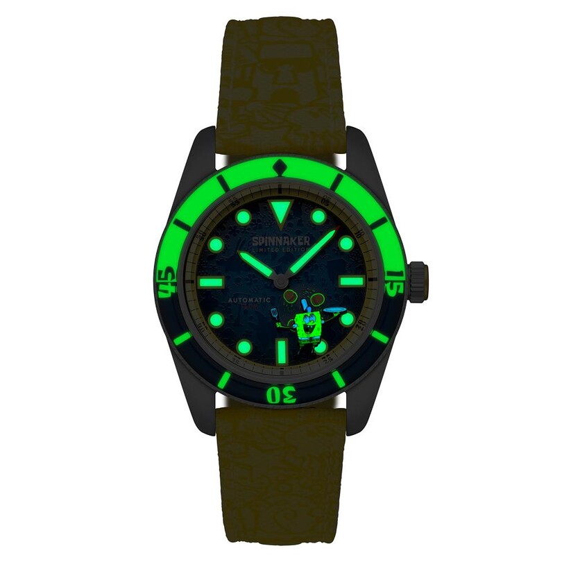 FLEUSS Otomatik SP-5160-01 Spongebob Squarepants Frenemies Limited Edition (Miyota 8245 Mekanizmalı) Erkek Kol Saati - Thumbnail