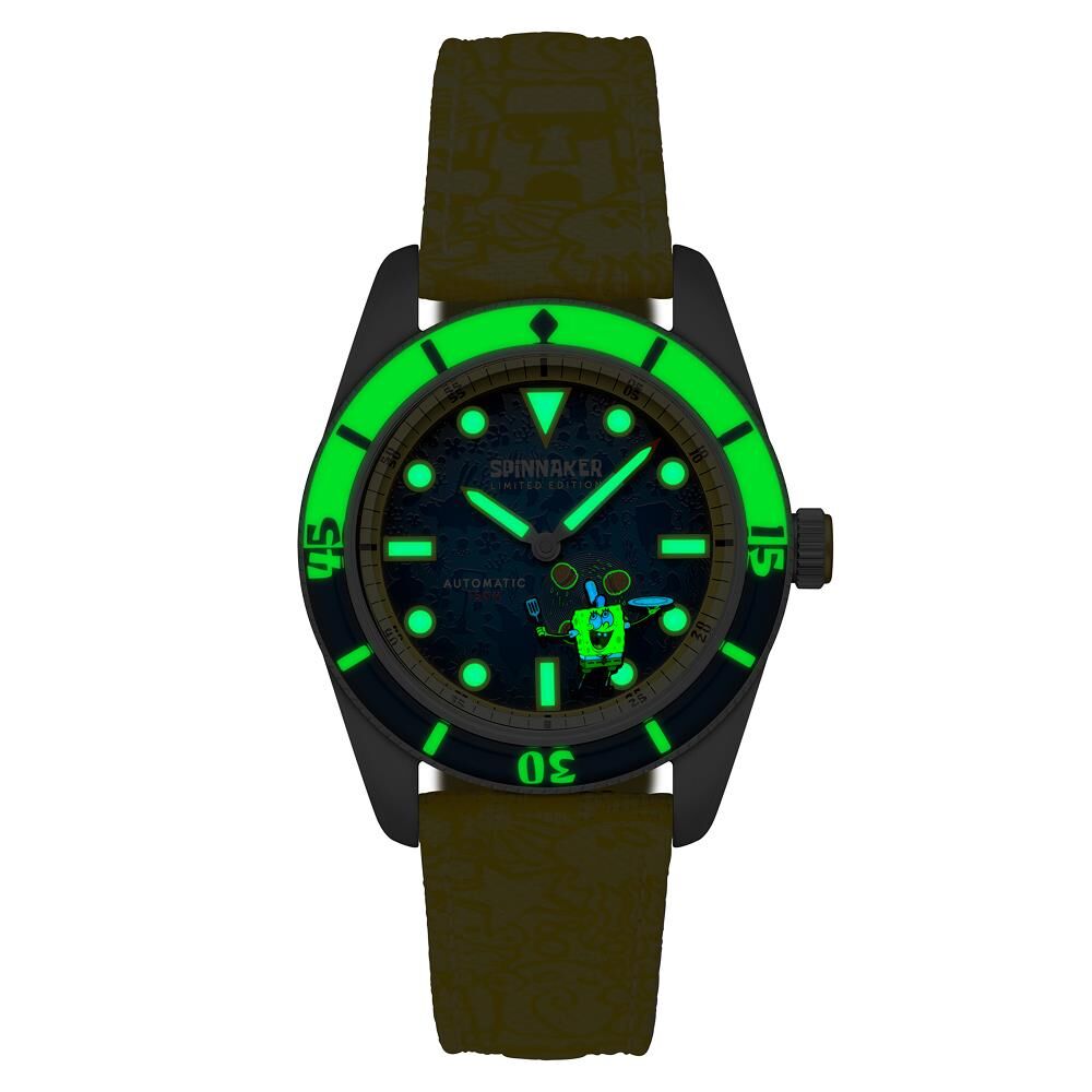 FLEUSS Otomatik SP-5160-01 Spongebob Squarepants Frenemies Limited Edition (Miyota 8245 Mekanizmalı) Erkek Kol Saati