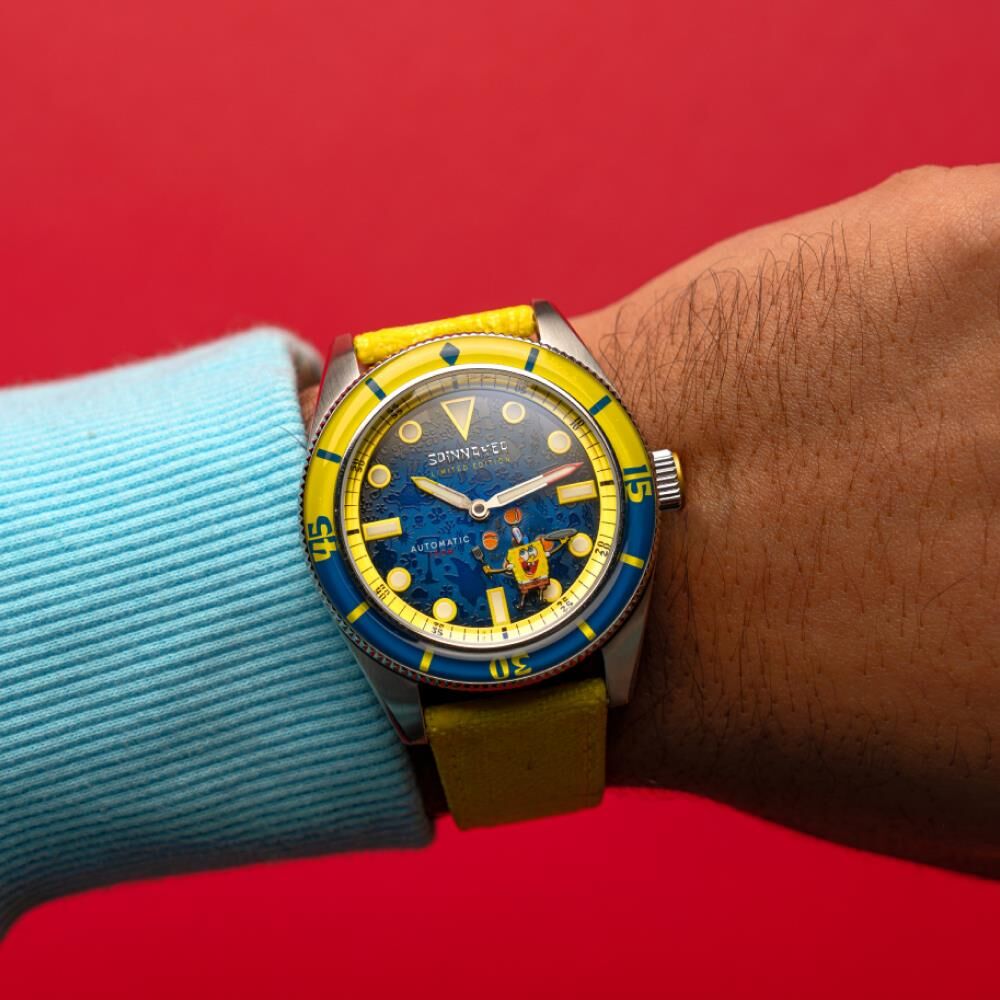 FLEUSS Otomatik SP-5160-01 Spongebob Squarepants Frenemies Limited Edition (Miyota 8245 Mekanizmalı) Erkek Kol Saati