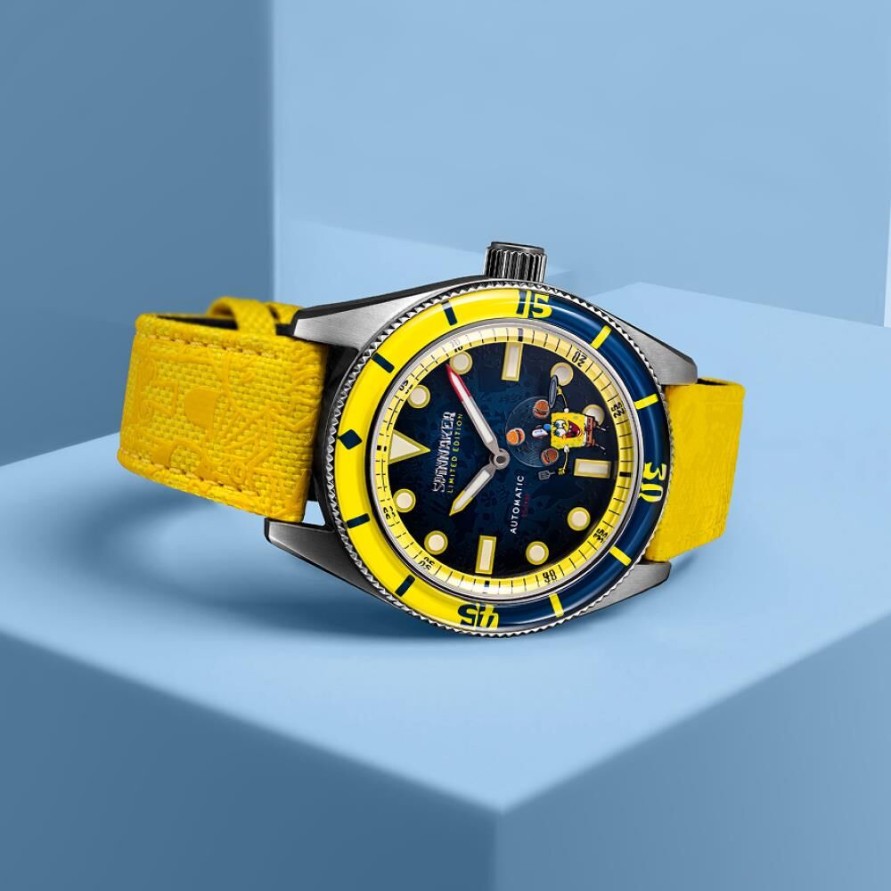 FLEUSS Otomatik SP-5160-01 Spongebob Squarepants Frenemies Limited Edition (Miyota 8245 Mekanizmalı) Erkek Kol Saati