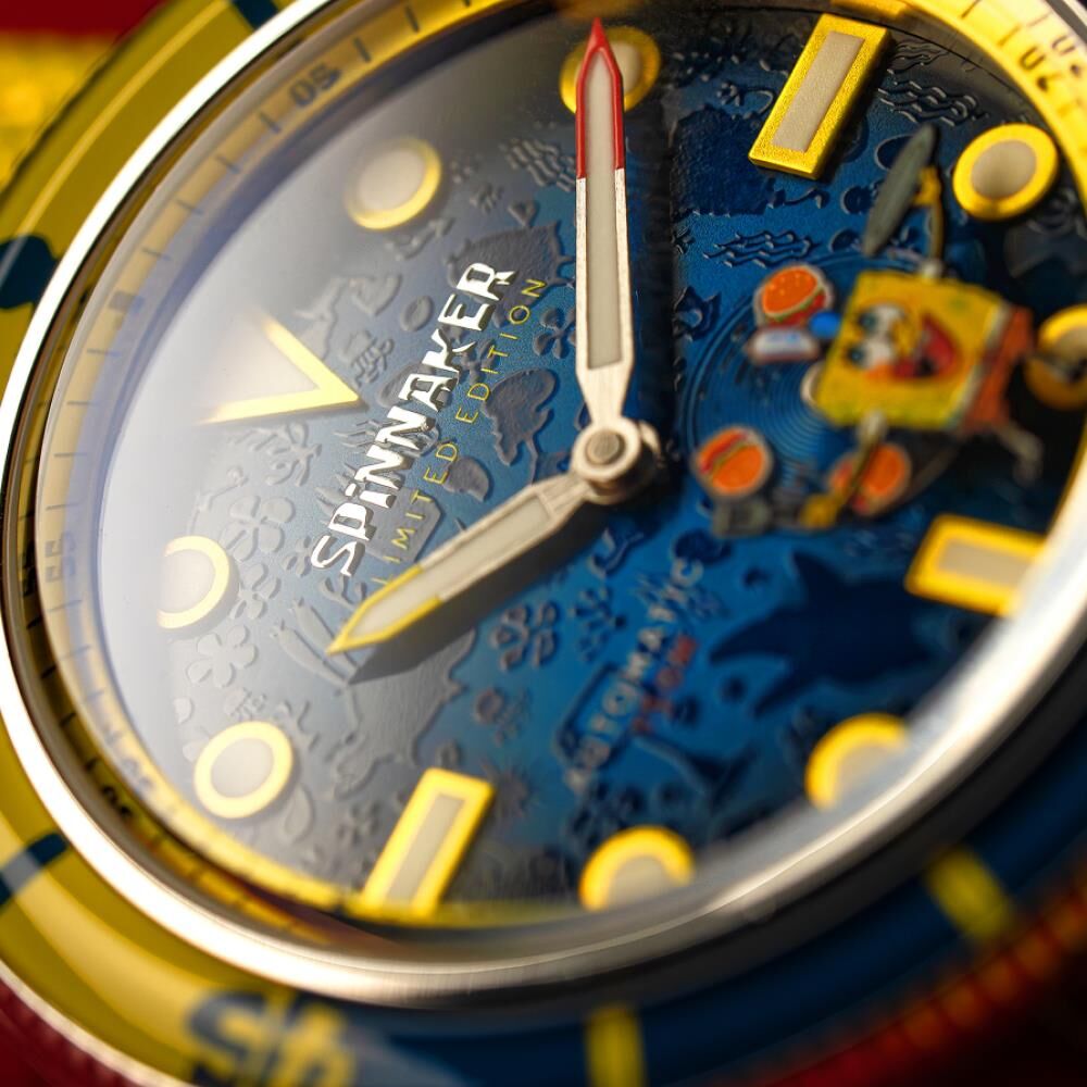 FLEUSS Otomatik SP-5160-01 Spongebob Squarepants Frenemies Limited Edition (Miyota 8245 Mekanizmalı) Erkek Kol Saati