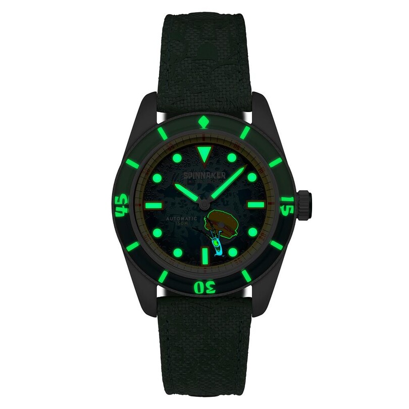 FLEUSS Otomatik SP-5160-02 Spongebob Squarepants Frenemies Limited Edition (Miyota 8245 Mekanizmalı) Erkek Kol Saati - Thumbnail