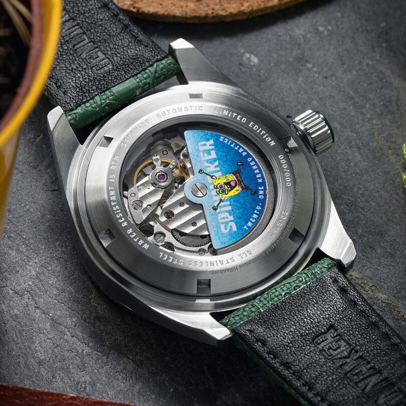 FLEUSS Otomatik SP-5160-02 Spongebob Squarepants Frenemies Limited Edition (Miyota 8245 Mekanizmalı) Erkek Kol Saati - Thumbnail