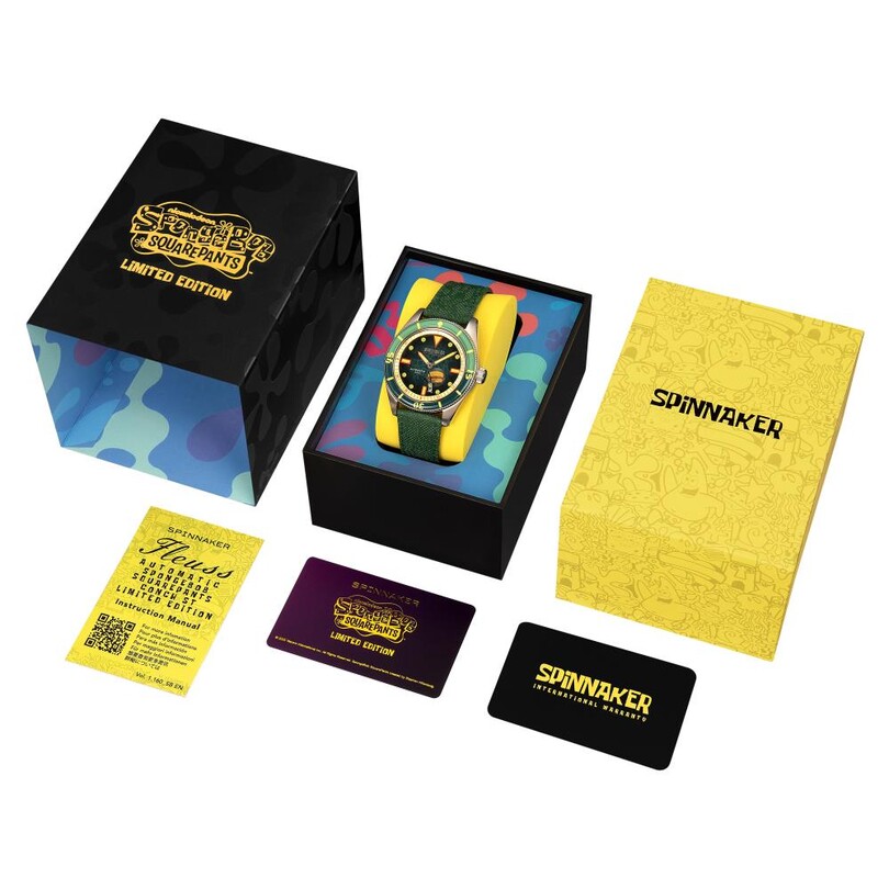 FLEUSS Otomatik SP-5160-02 Spongebob Squarepants Frenemies Limited Edition (Miyota 8245 Mekanizmalı) Erkek Kol Saati - Thumbnail