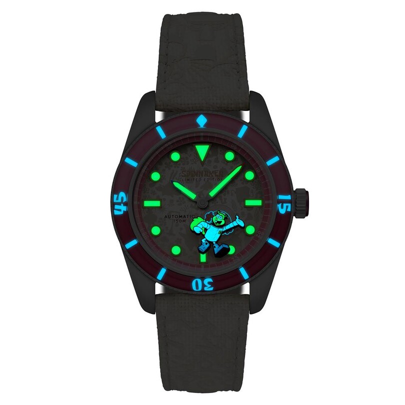 FLEUSS Otomatik SP-5160-03 Spongebob Squarepants Frenemies Limited Edition (Miyota 8245 Mekanizmalı) Erkek Kol Saati - Thumbnail