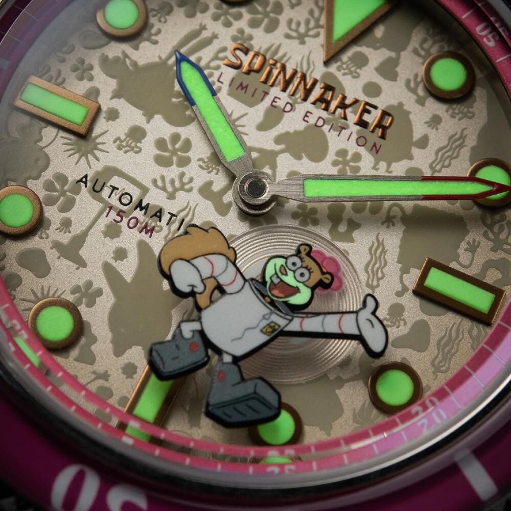 FLEUSS Otomatik SP-5160-03 Spongebob Squarepants Frenemies Limited Edition (Miyota 8245 Mekanizmalı) Erkek Kol Saati