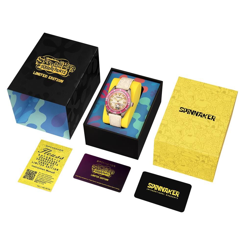 FLEUSS Otomatik SP-5160-03 Spongebob Squarepants Frenemies Limited Edition (Miyota 8245 Mekanizmalı) Erkek Kol Saati