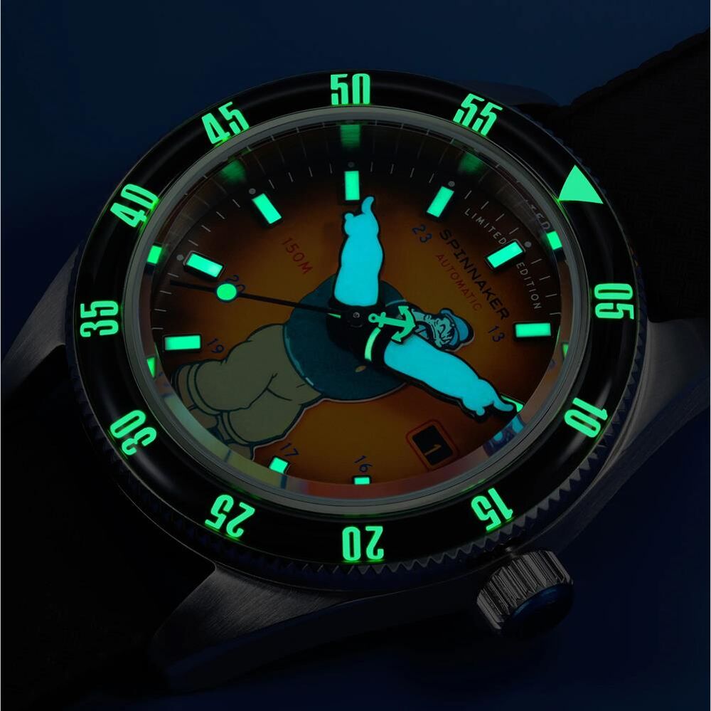 FLEUSS Otomatik SP-5161-01 Popeye Bronemies Limited Edition (Seiko NH35 Mekanizmalı) Erkek Kol Saati