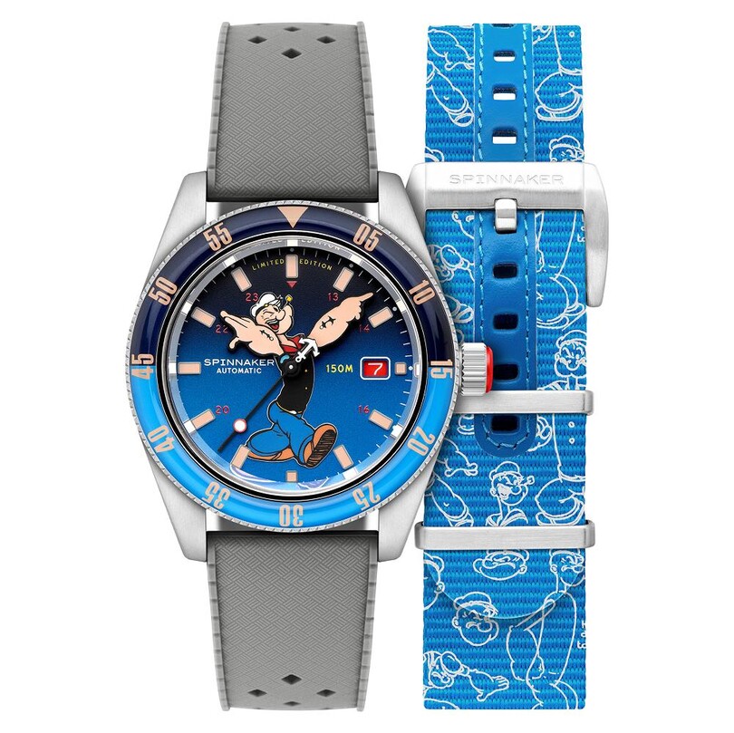 FLEUSS Otomatik SP-5161-02 Popeye Bronemies Limited Edition (Seiko NH35 Mekanizmalı) Erkek Kol Saati - Thumbnail