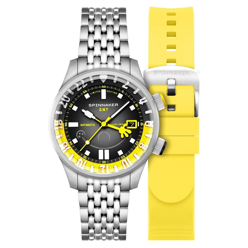 SPINNAKER - BRADNER GMT Otomatik SP-5162-11 Spongebob Squarepants Bubbly Grins Limited Edition (Seiko NH34 Mekanizmalı) Erkek Kol Saati