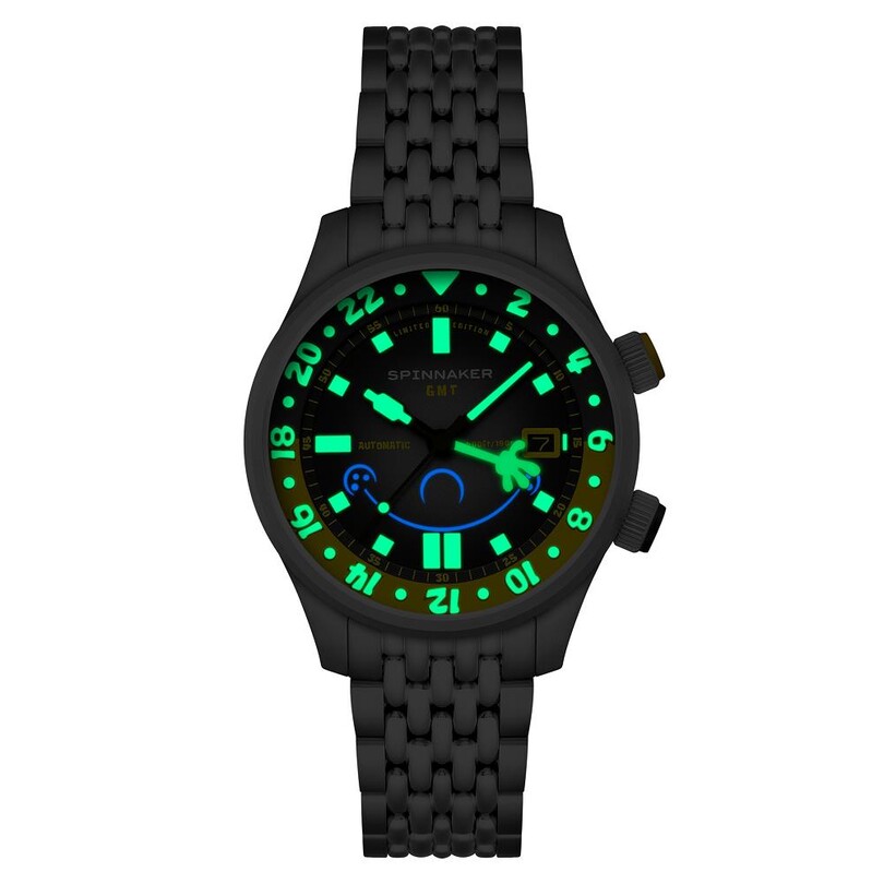 BRADNER GMT Otomatik SP-5162-11 Spongebob Squarepants Bubbly Grins Limited Edition (Seiko NH34 Mekanizmalı) Erkek Kol Saati - Thumbnail