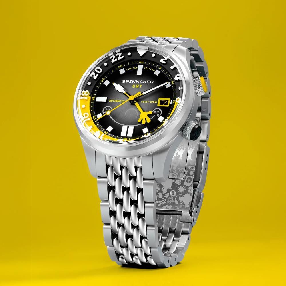 BRADNER GMT Otomatik SP-5162-11 Spongebob Squarepants Bubbly Grins Limited Edition (Seiko NH34 Mekanizmalı) Erkek Kol Saati