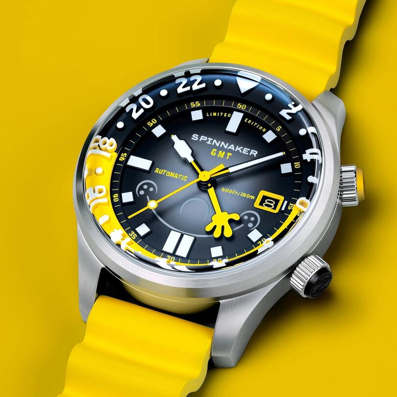 BRADNER GMT Otomatik SP-5162-11 Spongebob Squarepants Bubbly Grins Limited Edition (Seiko NH34 Mekanizmalı) Erkek Kol Saati - Thumbnail