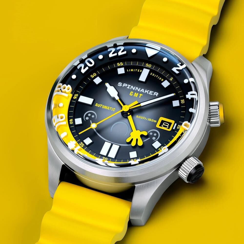 BRADNER GMT Otomatik SP-5162-11 Spongebob Squarepants Bubbly Grins Limited Edition (Seiko NH34 Mekanizmalı) Erkek Kol Saati