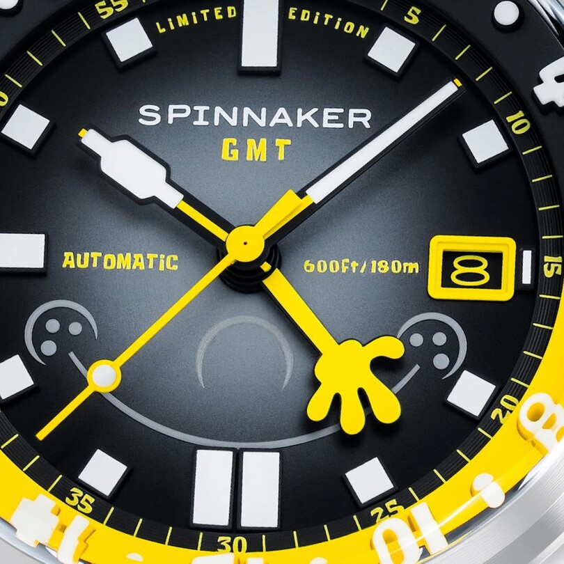BRADNER GMT Otomatik SP-5162-11 Spongebob Squarepants Bubbly Grins Limited Edition (Seiko NH34 Mekanizmalı) Erkek Kol Saati - Thumbnail