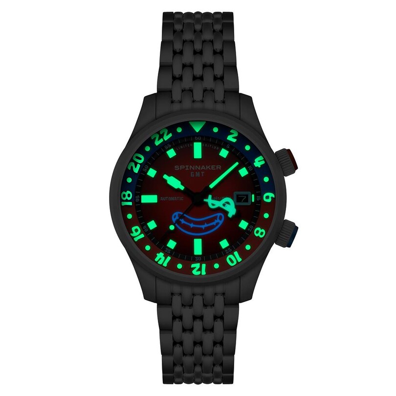 BRADNER GMT Otomatik SP-5162-22 Spongebob Squarepants Bubbly Grins Limited Edition (Seiko NH34 Mekanizmalı) Erkek Kol Saati - Thumbnail