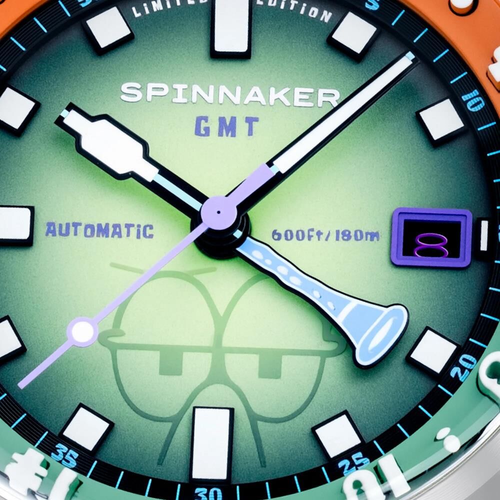 BRADNER GMT Otomatik SP-5162-33 Spongebob Squarepants Bubbly Grins Limited Edition (Seiko NH34 Mekanizmalı) Erkek Kol Saati
