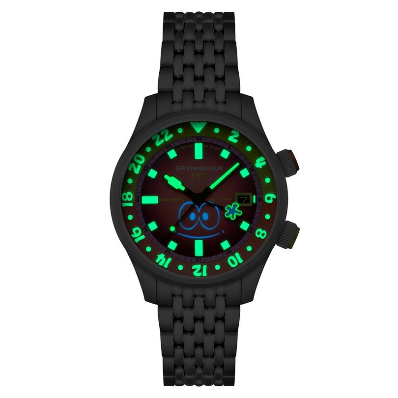 BRADNER GMT Otomatik SP-5162-44 Spongebob Squarepants Bubbly Grins Limited Edition (Seiko NH34 Mekanizmalı) Erkek Kol Saati - Thumbnail