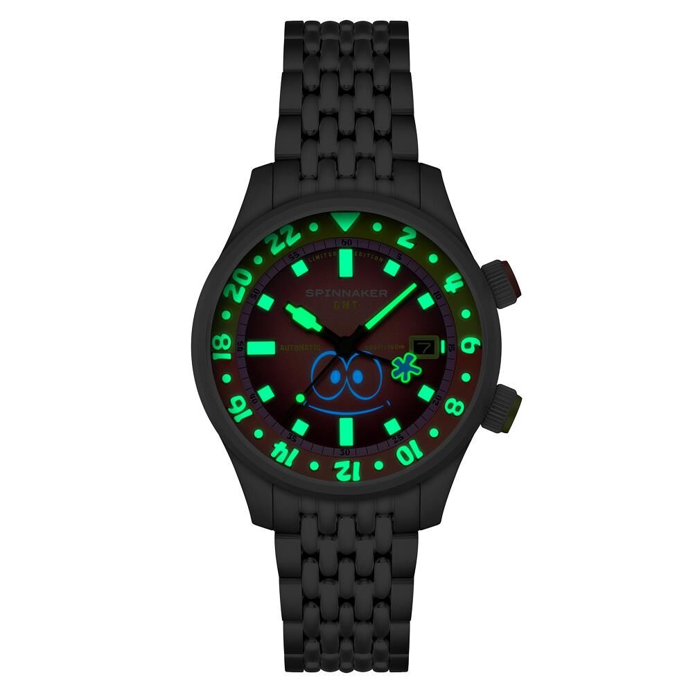 BRADNER GMT Otomatik SP-5162-44 Spongebob Squarepants Bubbly Grins Limited Edition (Seiko NH34 Mekanizmalı) Erkek Kol Saati