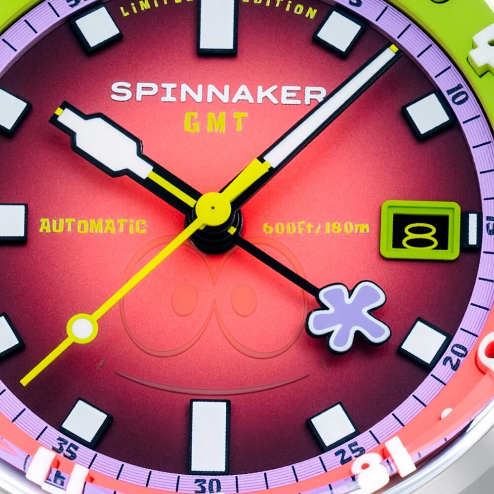BRADNER GMT Otomatik SP-5162-44 Spongebob Squarepants Bubbly Grins Limited Edition (Seiko NH34 Mekanizmalı) Erkek Kol Saati