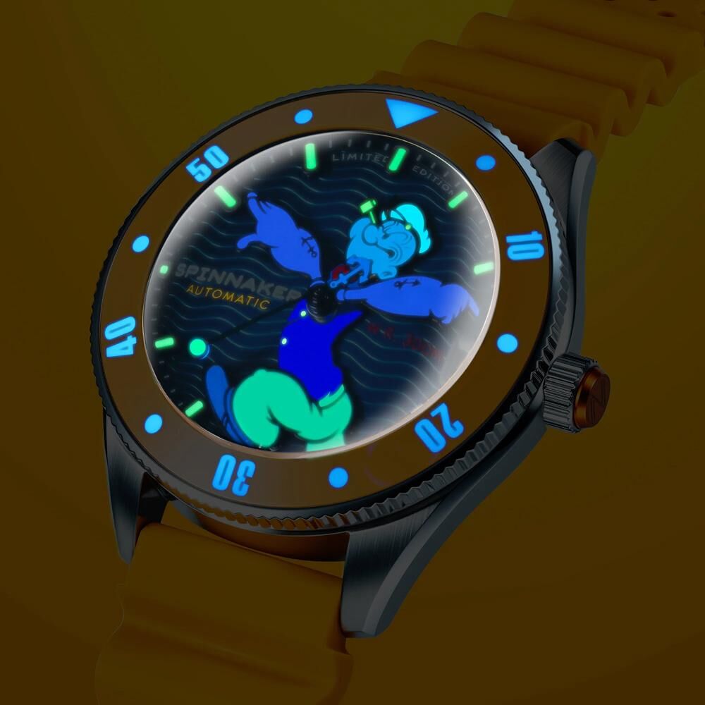 CHALLENGER SP-5163-01 POPEYE ANCHOR ARMS LIMITED EDITION Otomatik (Seiko NH35 Mekanizmalı) Erkek Kol Saati