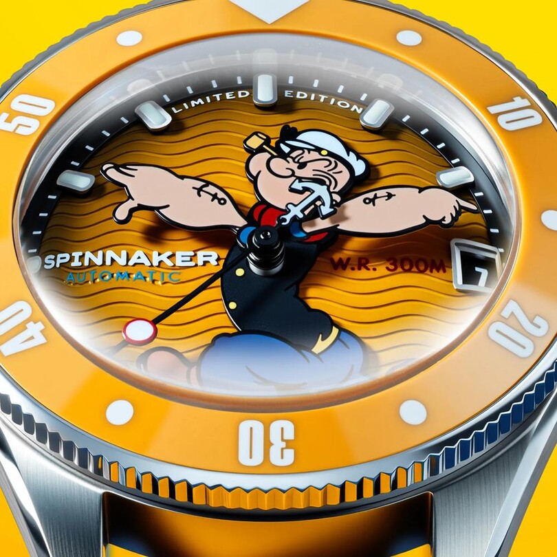 CHALLENGER SP-5163-01 POPEYE ANCHOR ARMS LIMITED EDITION Otomatik (Seiko NH35 Mekanizmalı) Erkek Kol Saati - Thumbnail