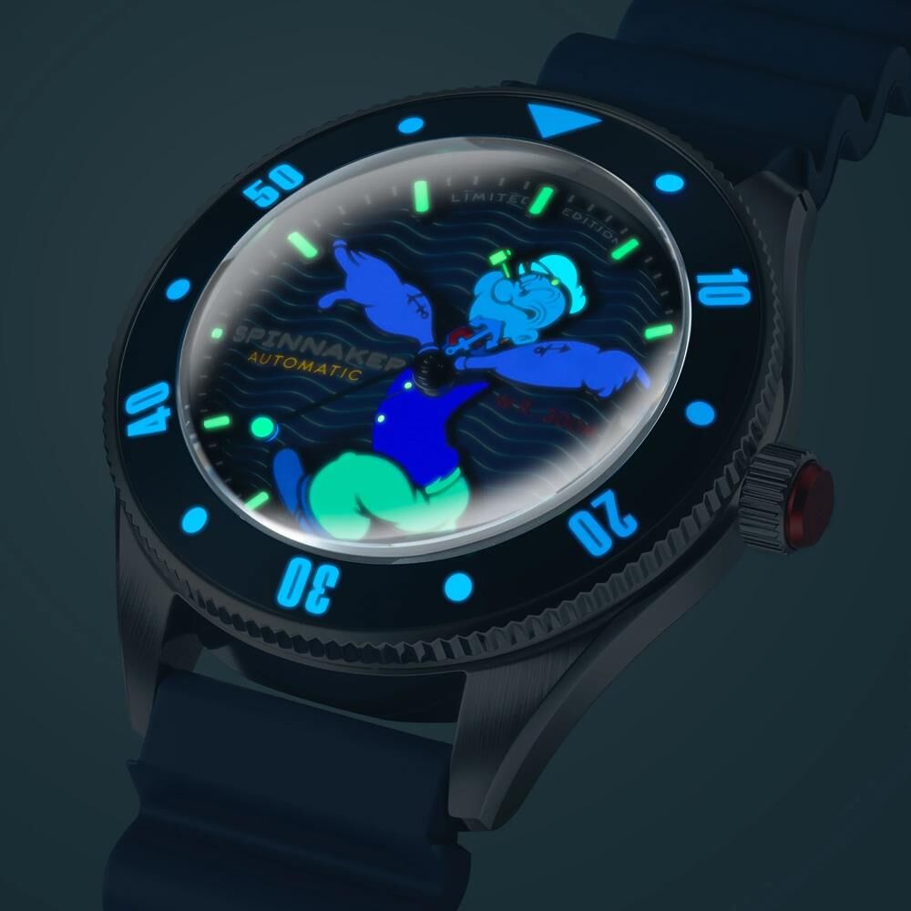 CHALLENGER SP-5163-02 POPEYE ANCHOR ARMS LIMITED EDITION Otomatik (Seiko NH35 Mekanizmalı) Erkek Kol Saati