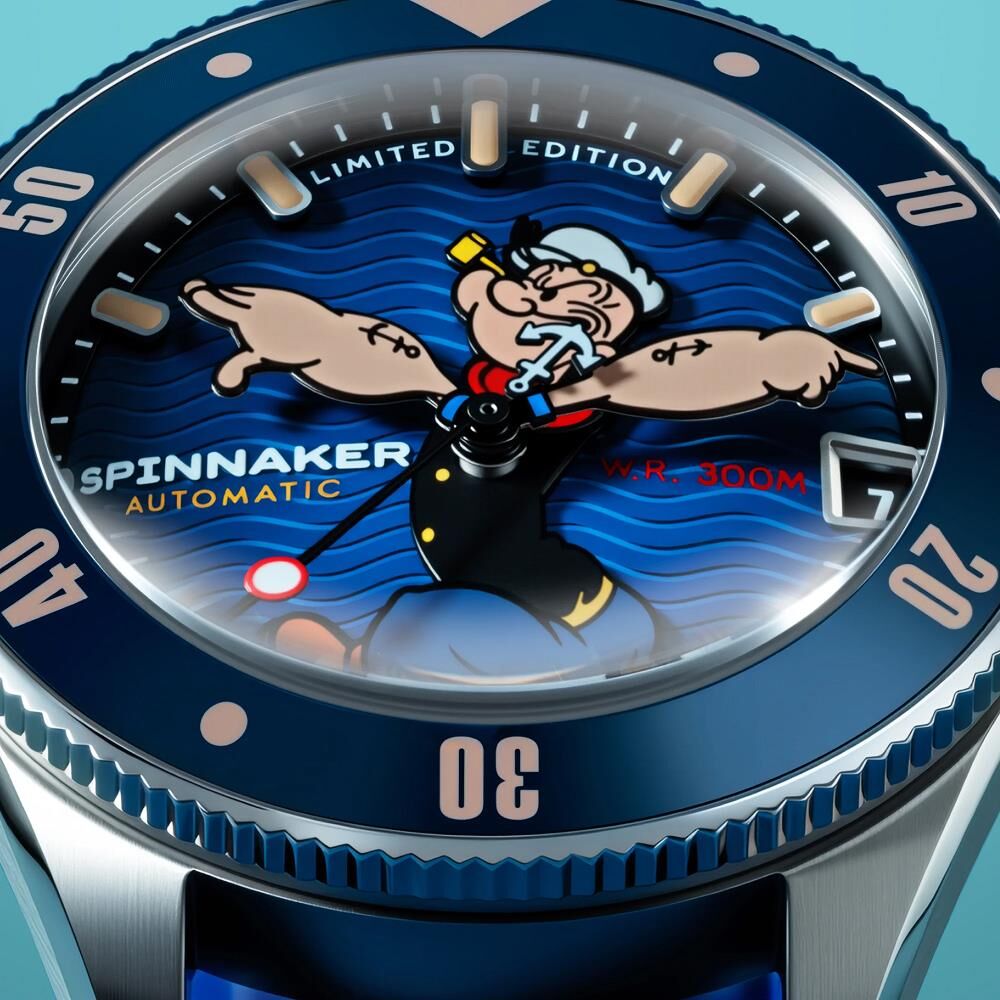 CHALLENGER SP-5163-02 POPEYE ANCHOR ARMS LIMITED EDITION Otomatik (Seiko NH35 Mekanizmalı) Erkek Kol Saati