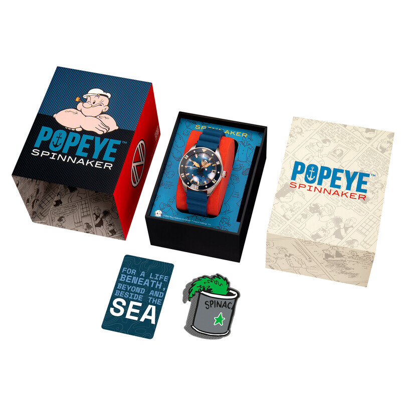 CHALLENGER SP-5163-02 POPEYE ANCHOR ARMS LIMITED EDITION Otomatik (Seiko NH35 Mekanizmalı) Erkek Kol Saati - Thumbnail